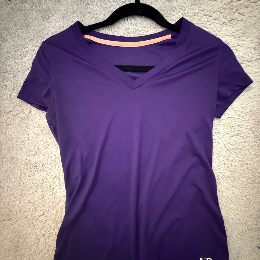 Purple V-Neck DriFit Women's Top